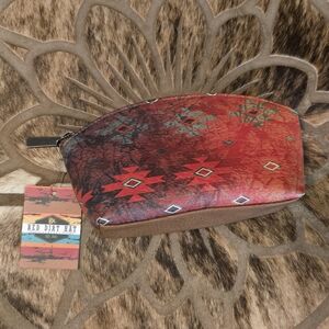 DOME COSMETIC POUCH W/AZTEC PRINT Red Dirt Hat Co